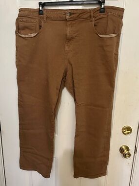 Warp+Weft, 44x30, ORD Chicago Straight, tobacco brown jeans